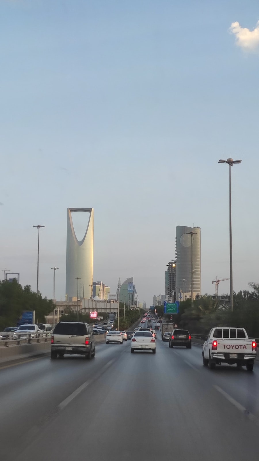 Riyadh skyline at dusk
